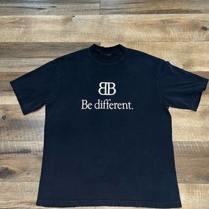 Black Balenciaga Tee